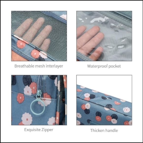 Hanging Travel Toiletry Bag - Picture 4 of 9